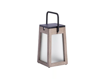 TECK147 - Solar powered teak lantern by Les Jardins® - view 2